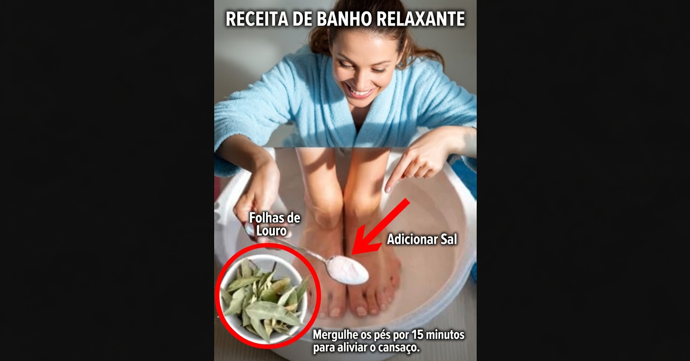 Banho de pés com louro: desintoxica e elimina bactérias