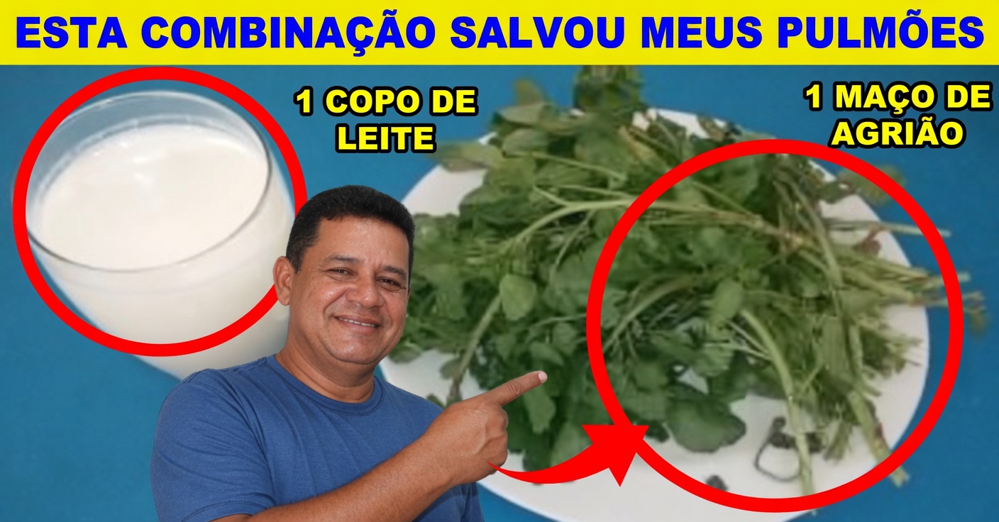 Agrião, Alho e Leite para Limpar os Pulmões