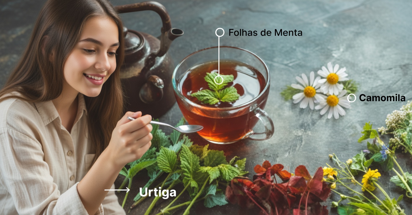 Plantas para a digestão: alívio do inchaço e saúde estomacal