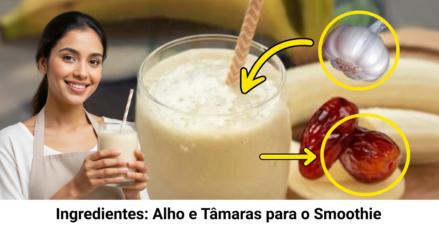 Batido de banana e alho com tâmaras: remédio natural para a sua saúde