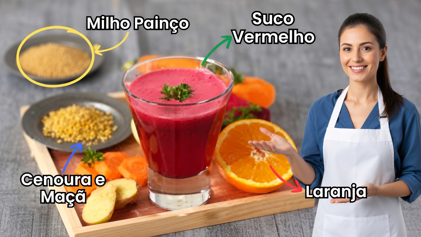 Suco Revitalizante Natural com Melancia e Gengibre