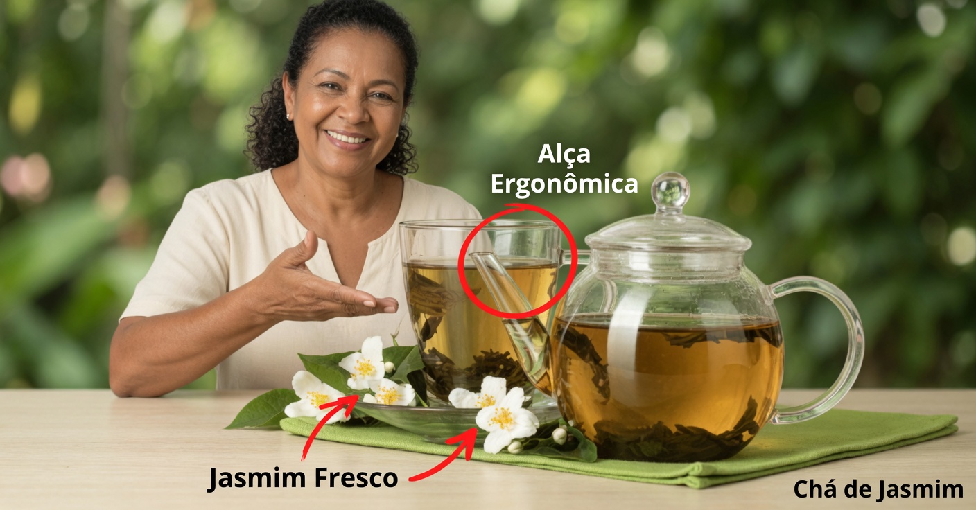 Chá medicinal natural para a pressão, o açúcar e a circulação