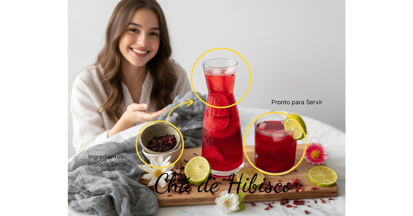 Chá de Hibisco com Limão: Saúde em Cada Xícara