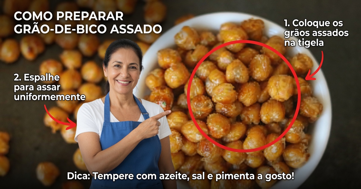 Grão-de-bico Assado: Controle Natural do Açúcar e do Colesterol
