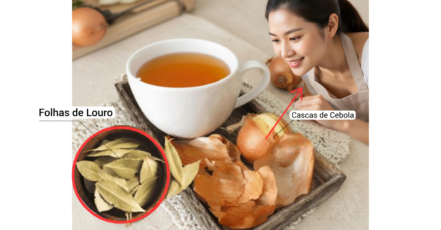 Chá de Cebola e Louro para a Tosse