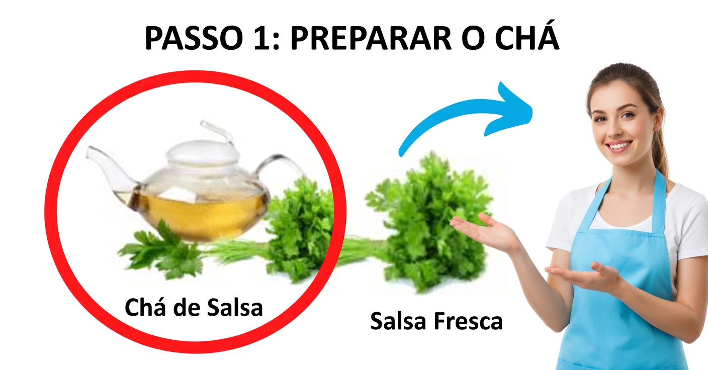 Chá de Salsa para Desinchar e Eliminar Líquidos