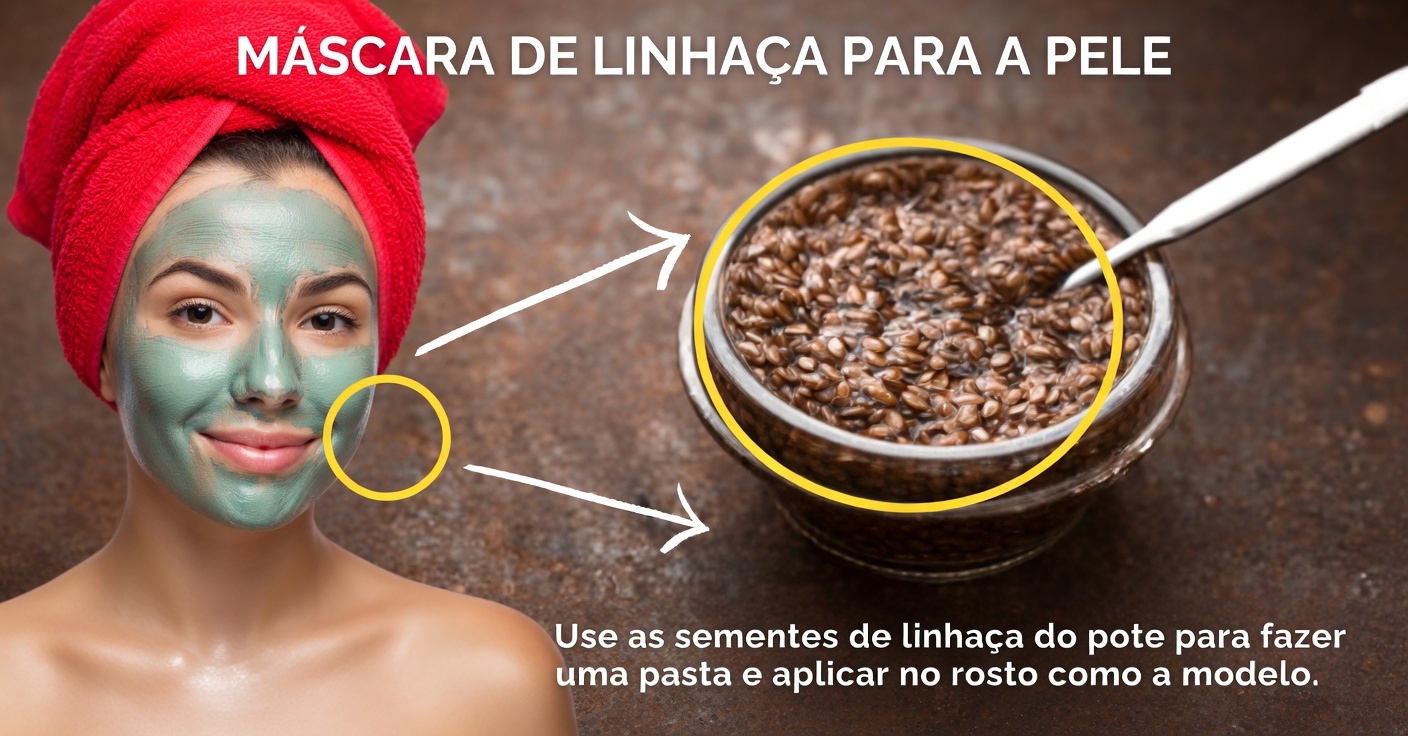 Máscara de Linhaça para Manchas e Rugas