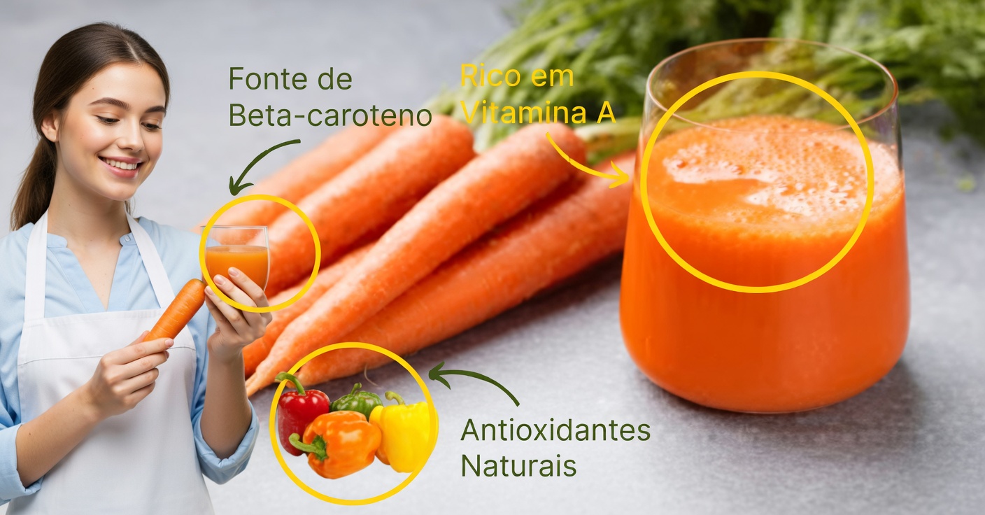 Suco de Pimentão e Cenoura: Benefícios e Receita Saudável