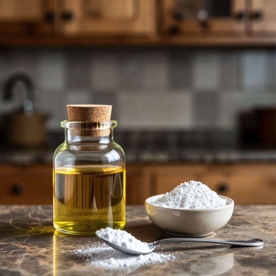 Remédio com Óleo de Rícino e Bicarbonato de Sódio