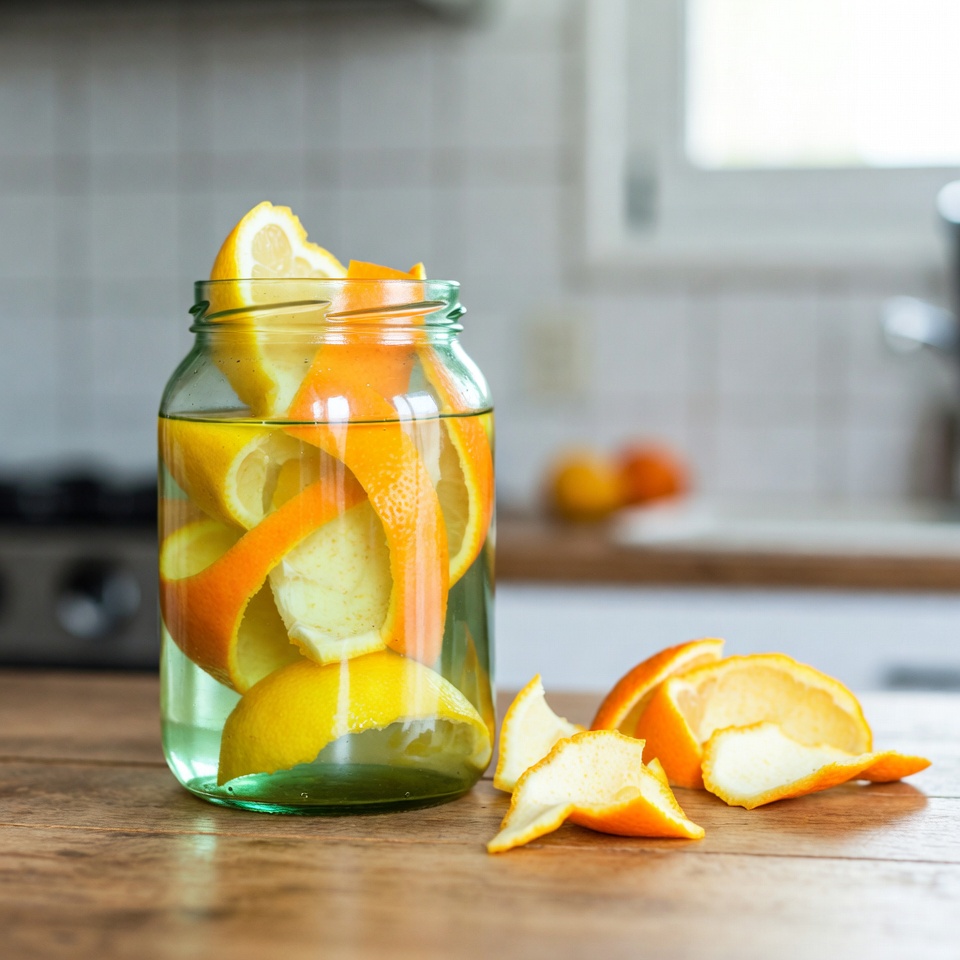 Como fazer seu próprio limpador cítrico usando cascas de limão e laranja