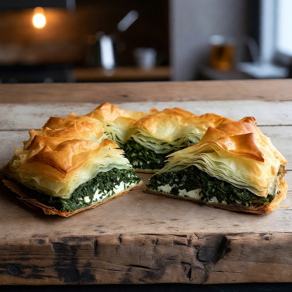 Torta grega de espinafre
