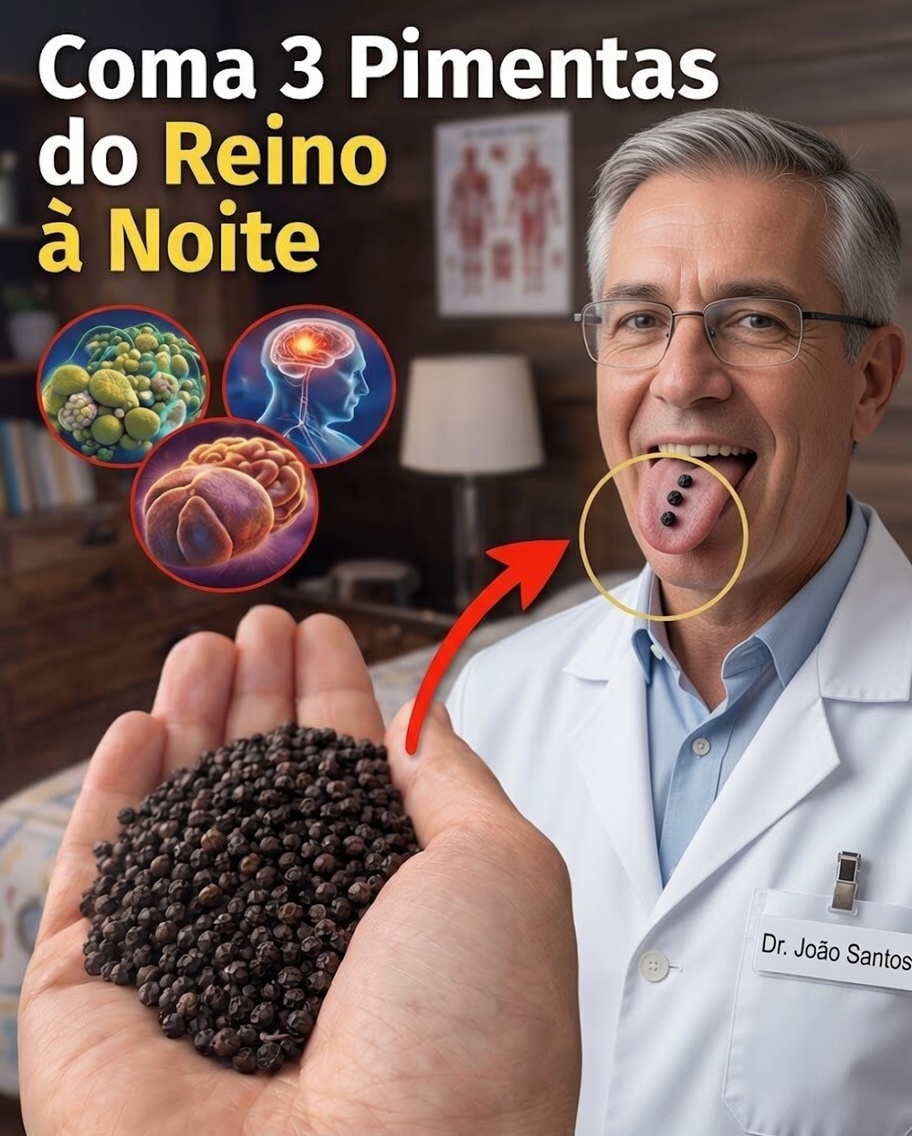 Você já se perguntou o que acontece ao mastigar 3 grãos de pimenta-preta antes de dormir?