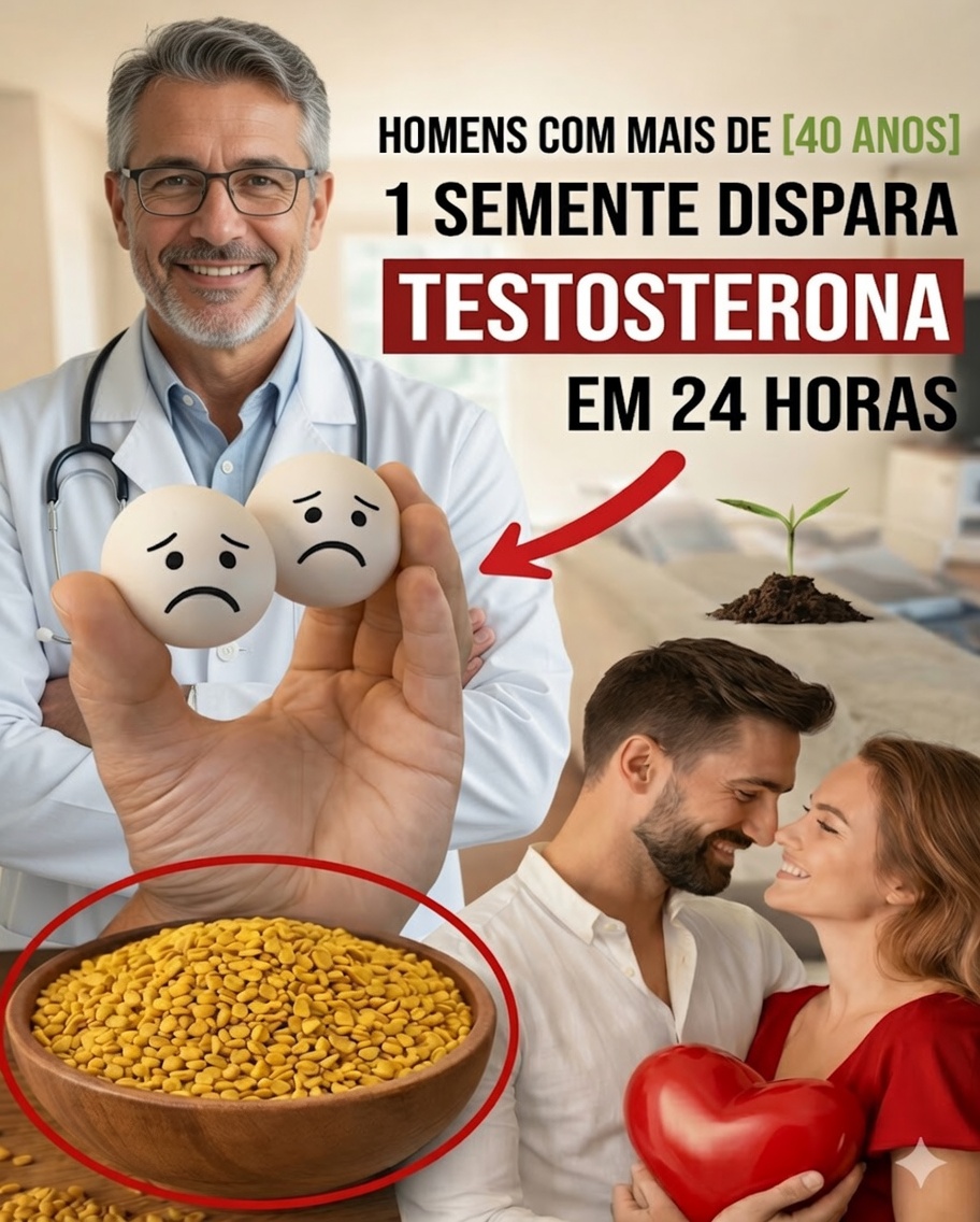Homens Acima dos 40: Esta Semente Poderosa Pode Ajudar a Sustentar Seus Níveis de Testosterona e Vitalidade