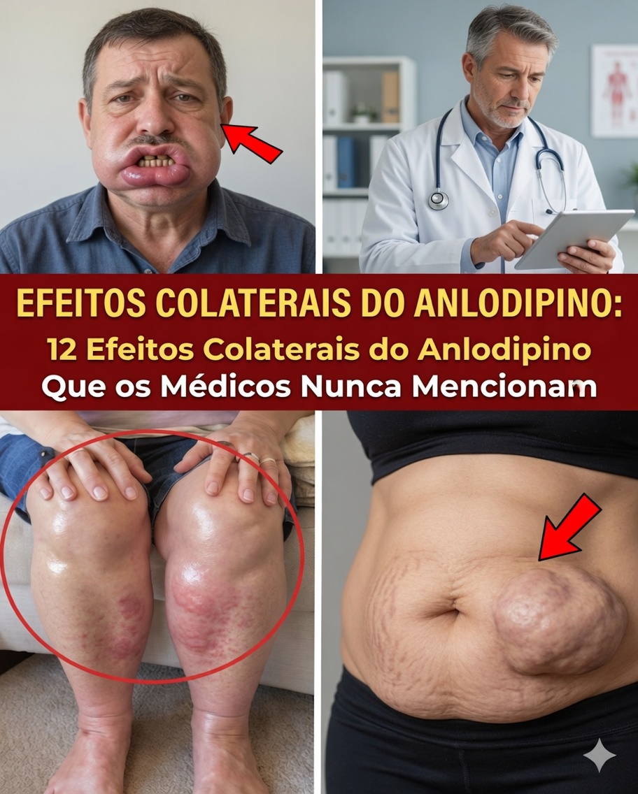 Top 12 Efeitos Colaterais da Amlodipina (O Que os Médicos Quase Nunca Contam)
