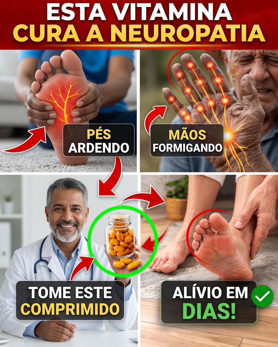 A vitamina nº 1 para apoiar a saúde dos nervos e aliviar o desconforto nas mãos e nos pés