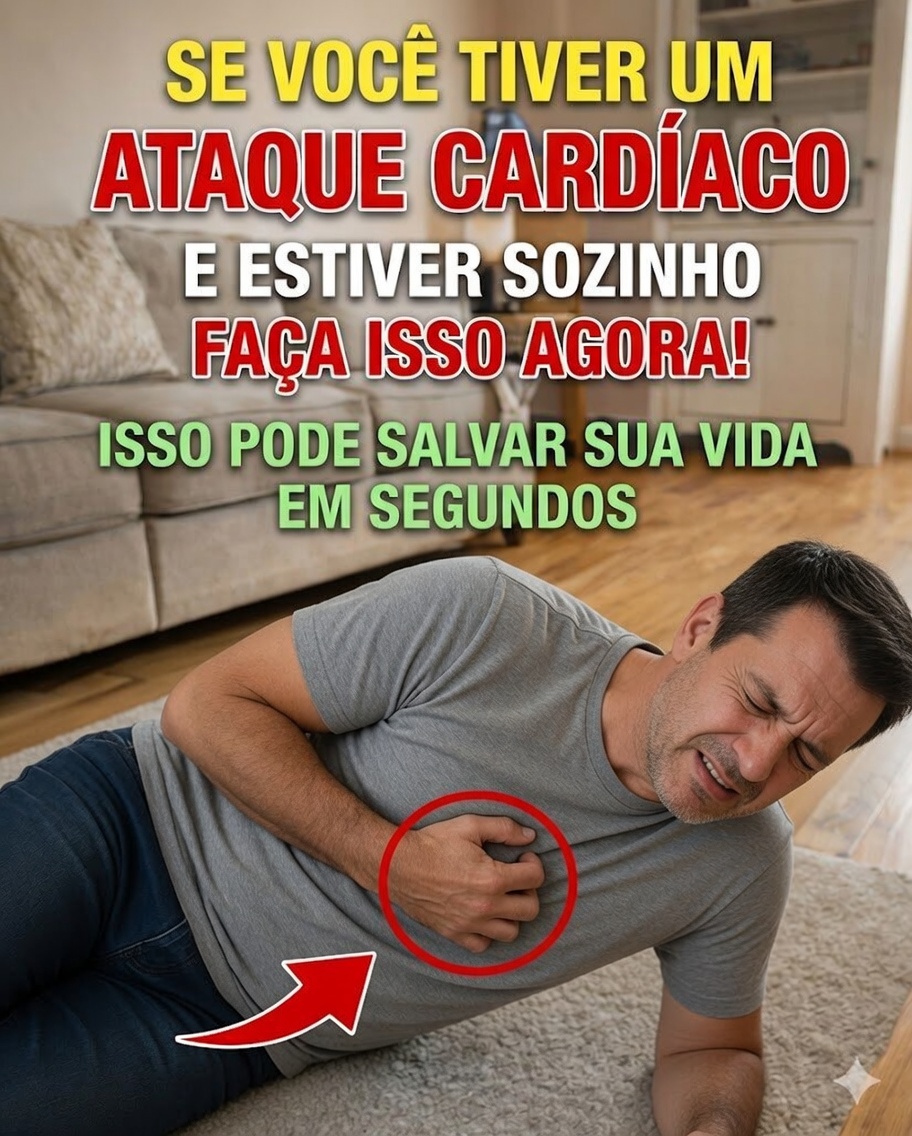 3 Técnicas Que Podem Ajudar Você a Agir Rapidamente Durante um Ataque Cardíaco Quando Está Sozinho