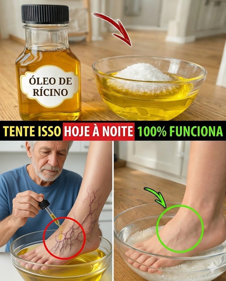 Mulheres com Mais de 65: o Escalda-Pés de 10 Dias com Óleo de Rícino e Sal de Epsom que Pode Transformar Como Você se Sente