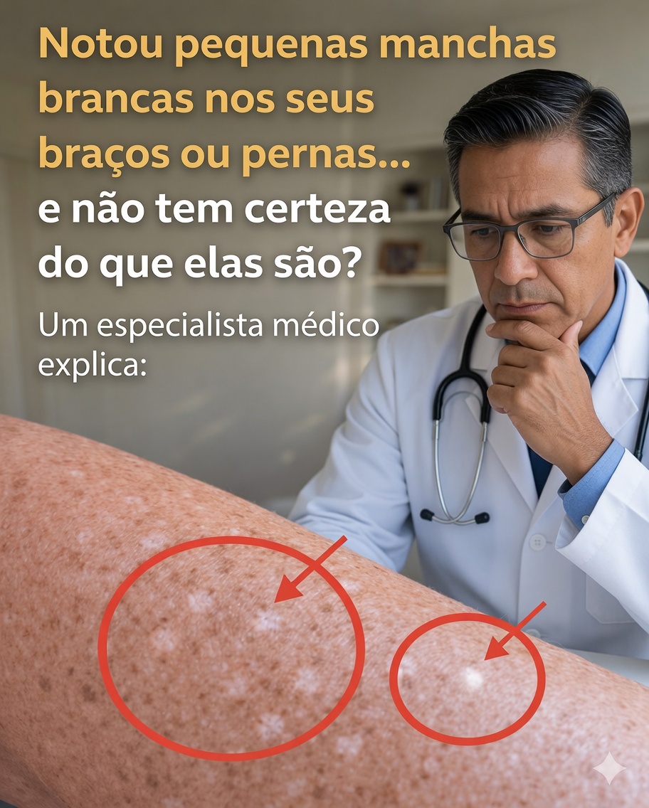 Notou pequenas manchas brancas nos braços ou nas pernas… e não sabe o que são?