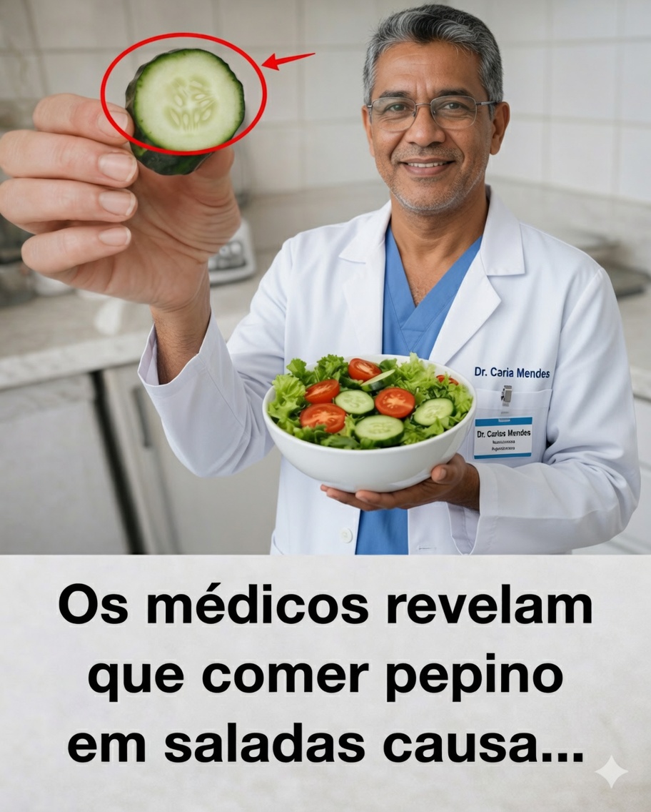 Médicos revelam o que acontece com o seu corpo quando você come pepino na salada todos os dias