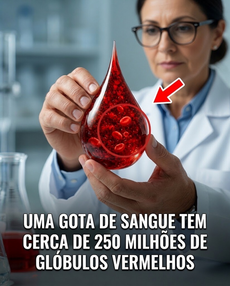 Você Sabia que Uma Única Gota de Sangue Contém 250 Milhões de Glóbulos Vermelhos Trabalhando Sem Parar por Você?