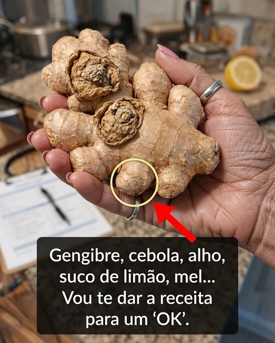 O que acontece ao misturar gengibre ralado, cebola, alho, suco de limão e mel em uma única colher diária?