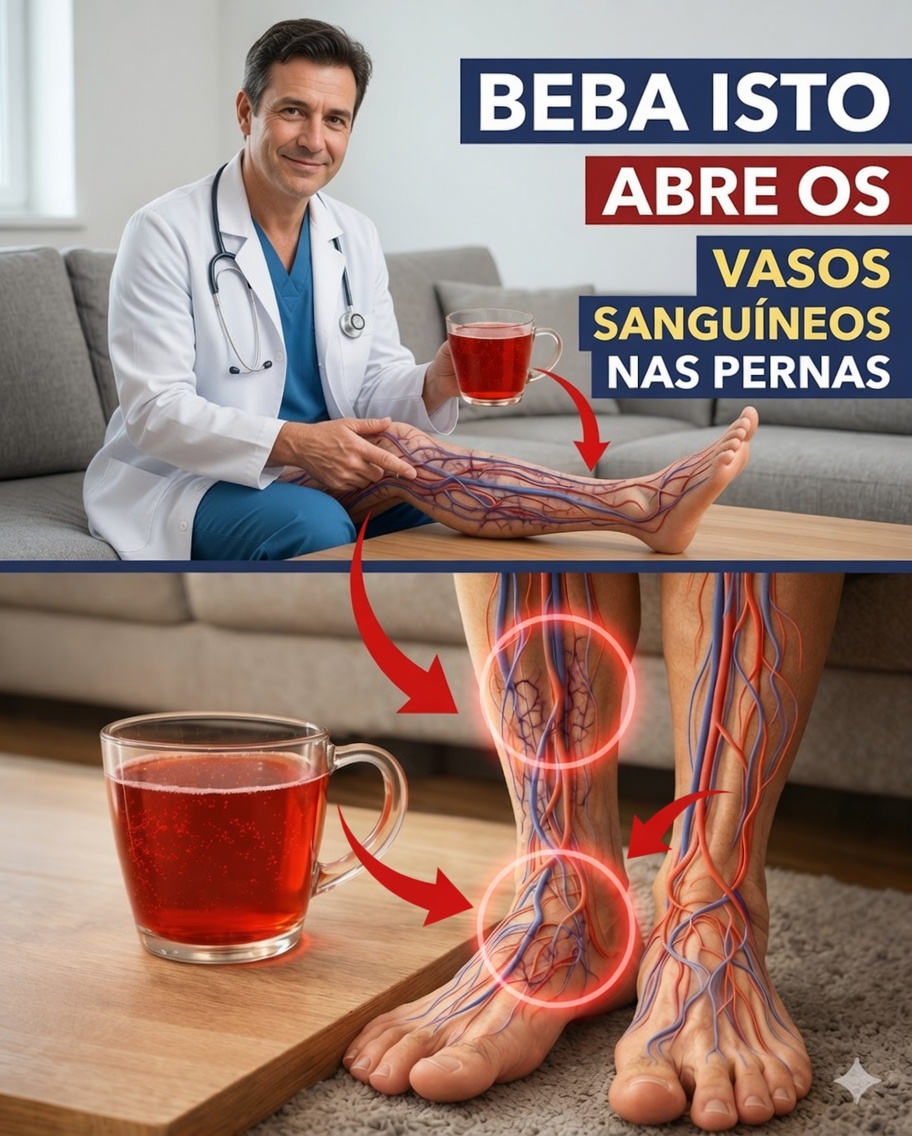 Mais de 60? Beba ISTO para melhorar rapidamente a circulação nas pernas