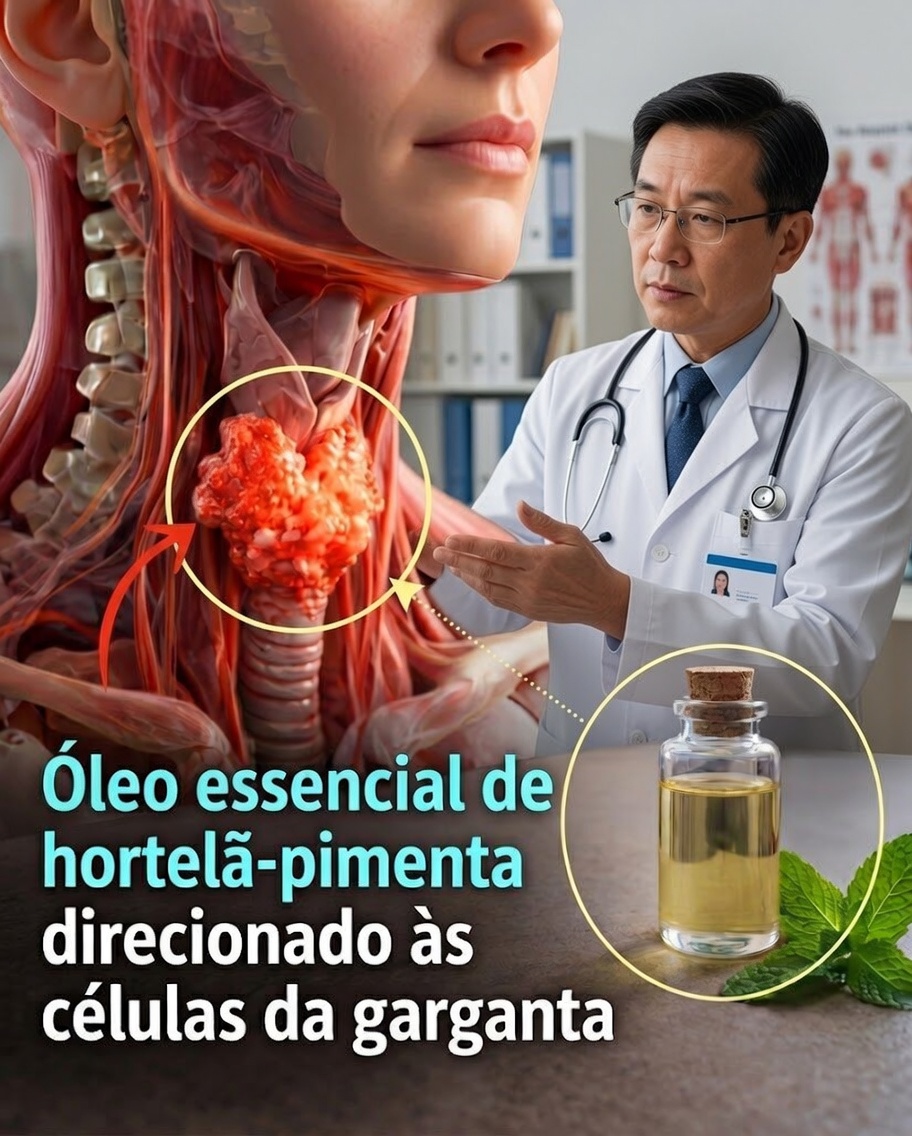 Novo Estudo Laboratorial de 2025 Revela Como o Óleo Essencial de Hortelã-Pimenta Afeta Células de Câncer de Laringe em Cultura