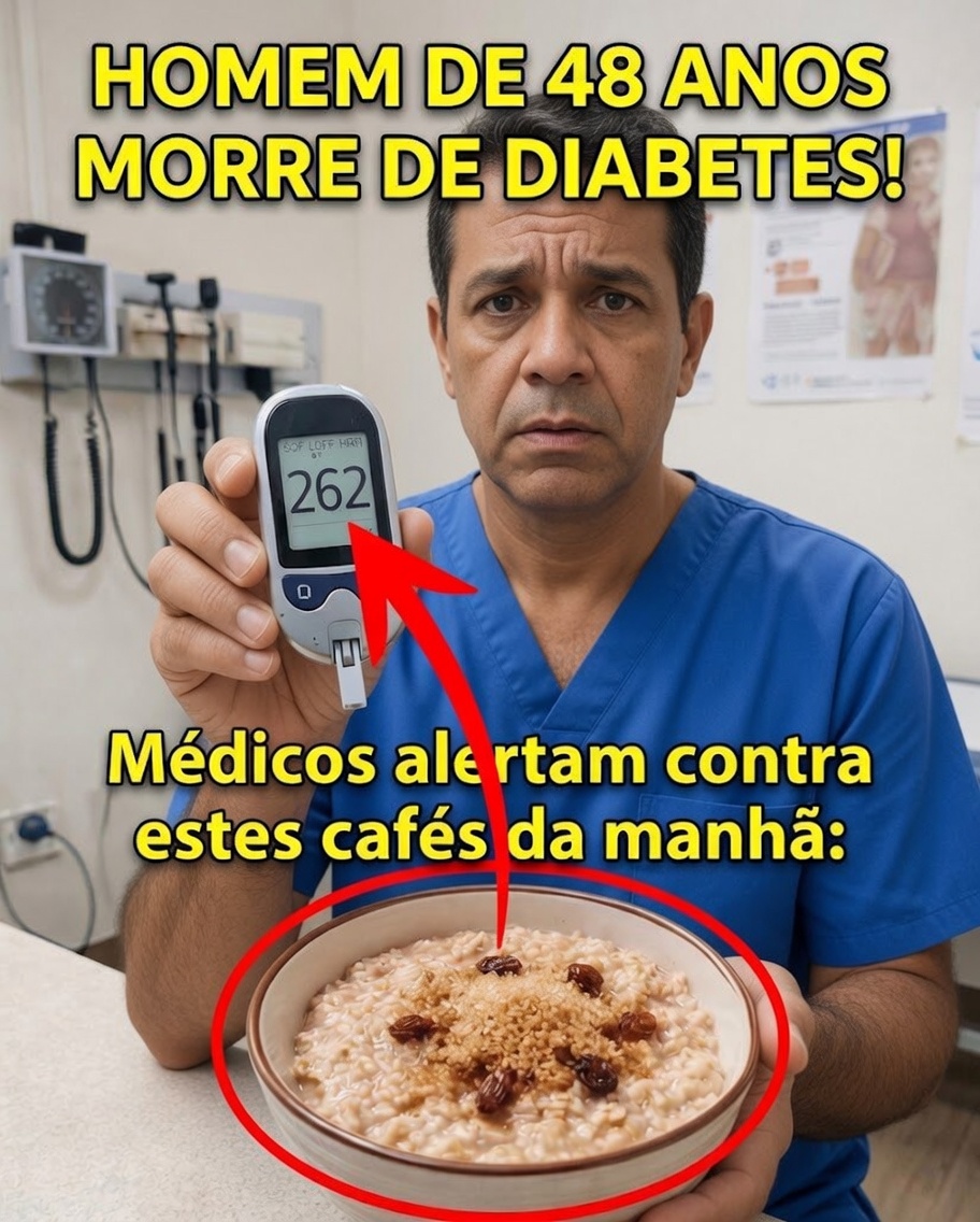 Homem de 48 anos morre devido a complicações do diabetes: médicos alertam sobre os perigos ocultos no café da manhã