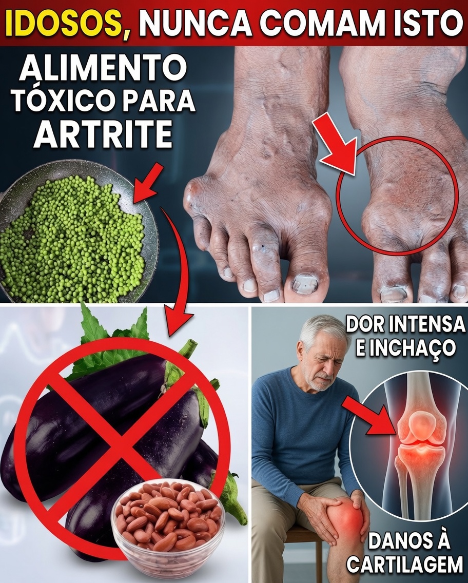 Idosos, Atenção: 10 Alimentos do Dia a Dia Que Podem Estar Piorando Sua Dor da Artrite