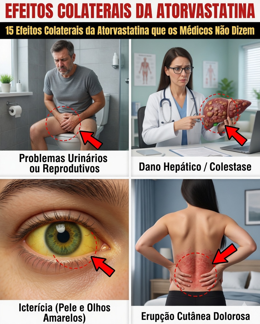 15 Efeitos Colaterais Ocultos da Atorvastatina que o Seu Médico Pode Não Ter Tempo de Explicar (Mas Você Merece Saber Antes da Próxima Receita)