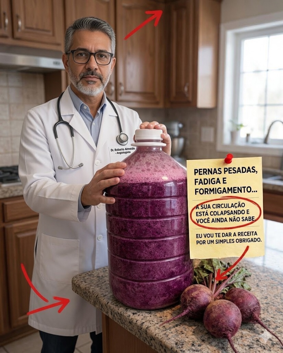 Pernas Pesadas, Cansaço e Formigamento? Descubra Hábitos Simples e uma Bebida de Beterraba para Apoiar a Circulação