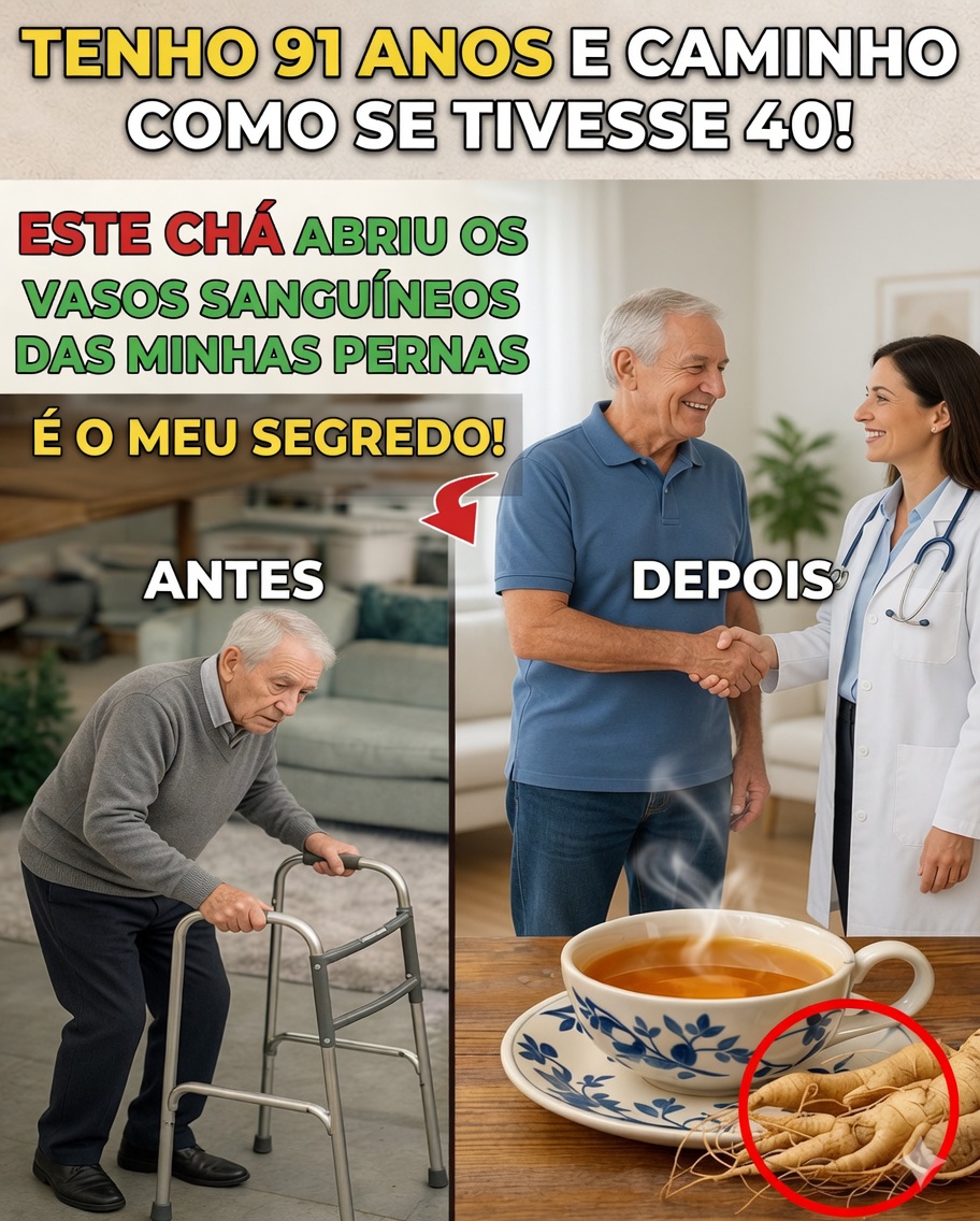 Mais de 60 anos? Beba estes 3 chás para reconstruir os músculos e voltar a caminhar com força