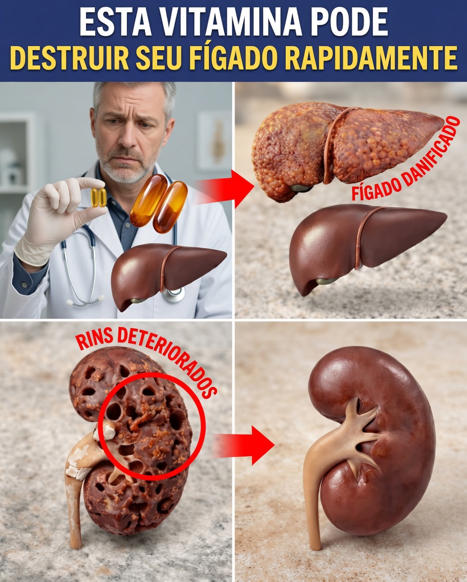 A Verdade Chocante: Suas Vitaminas Diárias Podem Estar Prejudicando Seus Órgãos em Silêncio