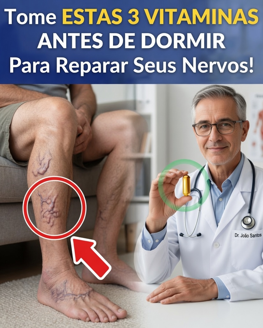 3 Vitaminas Essenciais à Noite para Fortalecer as Pernas Depois dos 60 Anos
