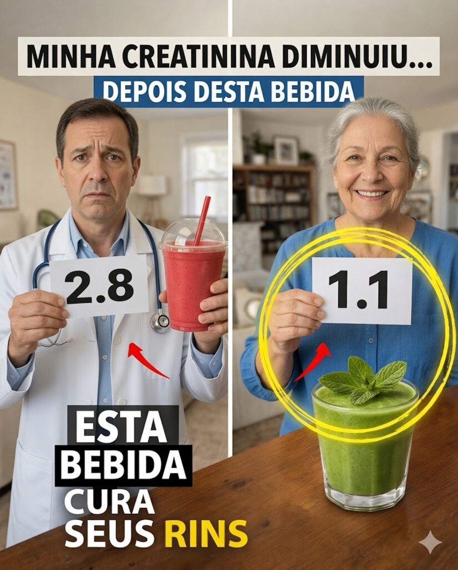 Top 3 Bebidas Matinais que Podem Ajudar Naturalmente a Equilibrar a Creatinina e Cuidar dos Rins