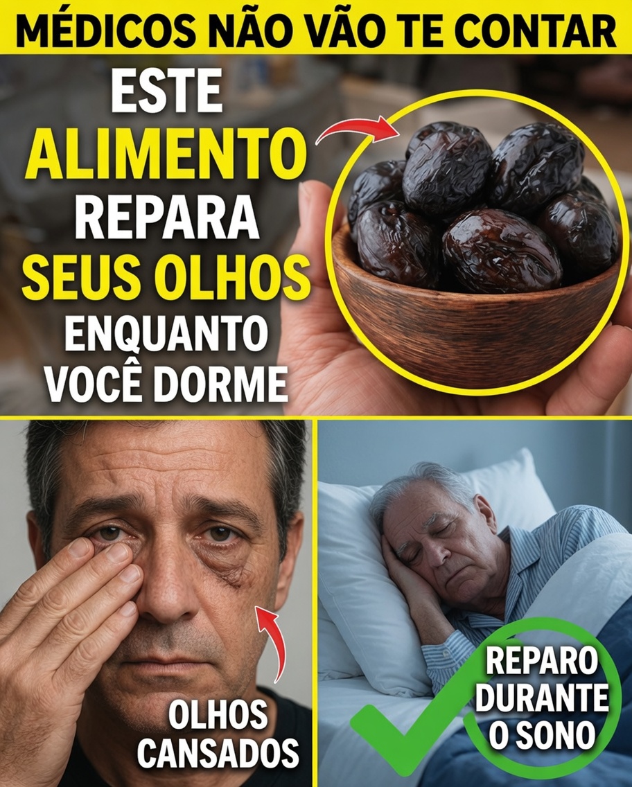Seniors: Consuma ESTES 3 Alimentos Antes de Dormir para Reparar Seus Olhos e Melhorar a Visão Durante a Noite