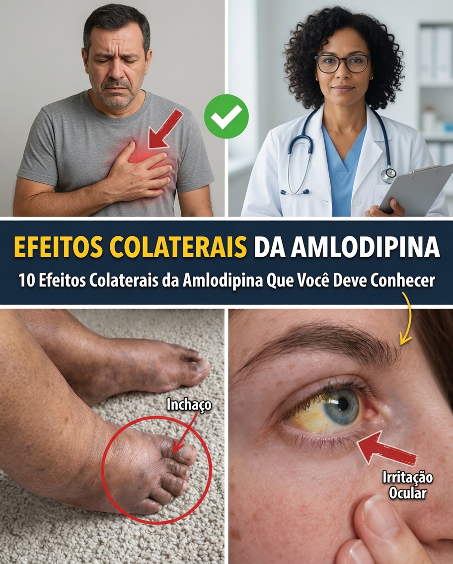 Descubra os 12 Efeitos Colaterais Mais Comuns da Amlodipina e Como Identificá-los