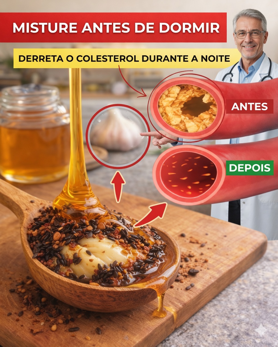 Misture estes 3 ingredientes antes de dormir – veja suas artérias relaxarem enquanto você dorme