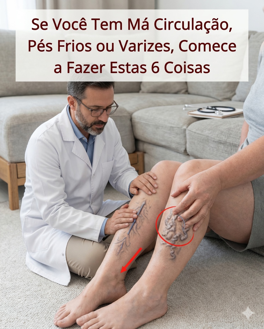 Se Você Sofre com Má Circulação, Pés Frios ou Varizes, Comece a Fazer Estas 6 Coisas