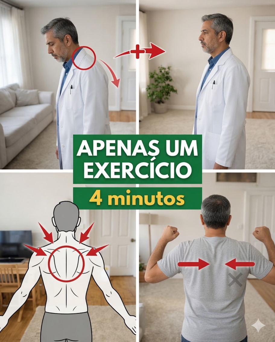 Como Corrigir a Postura de Cabeça Projetada para a Frente Após os 60 em Apenas 4 Minutos – A Rotina Suave que o Médico Mais Idoso do Japão Recomenda