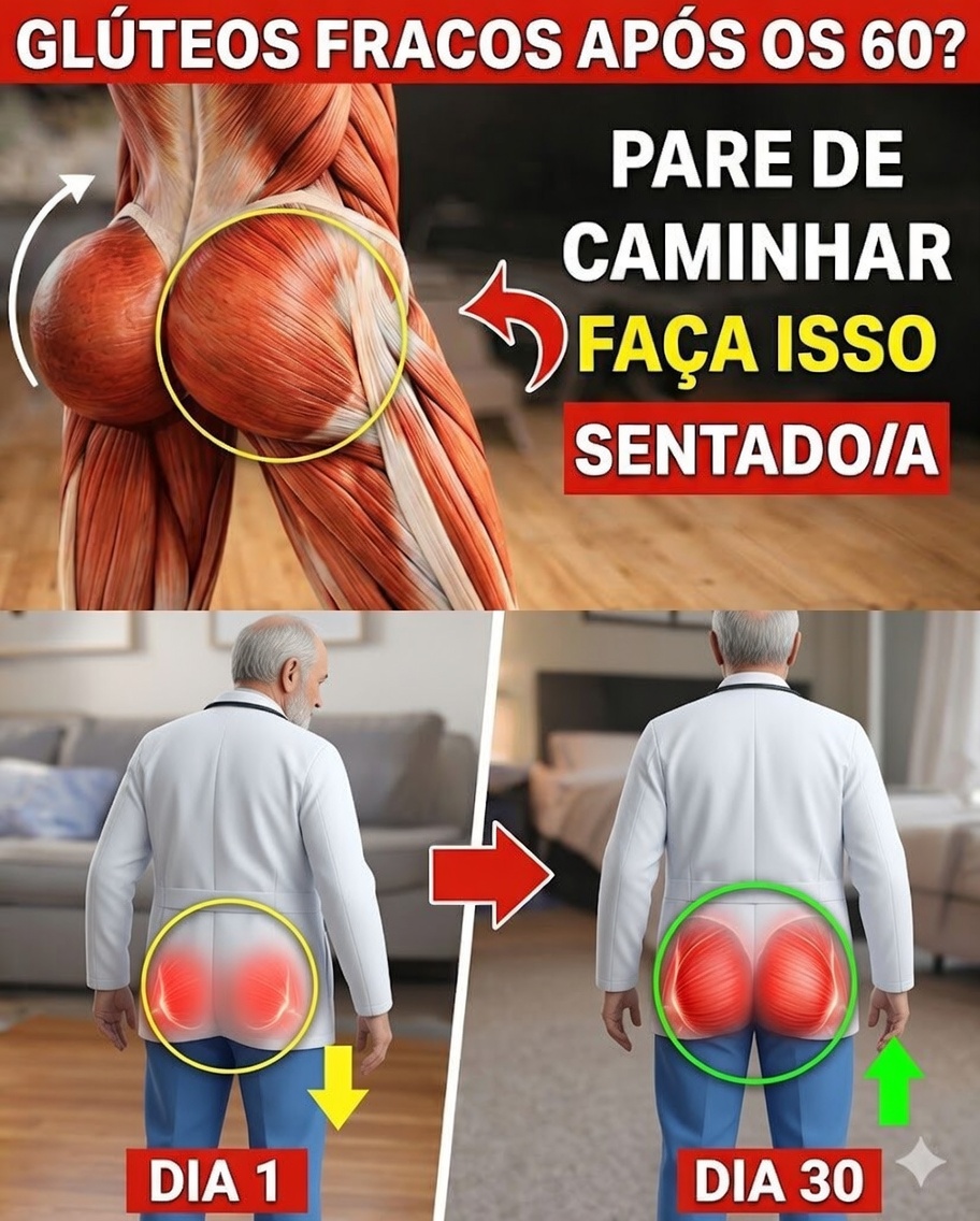 Mais de 60? 5 Exercícios Essenciais para Fortalecer os Glúteos Rapidamente – E Por Que Apenas Caminhar Pode Não Ser Suficiente