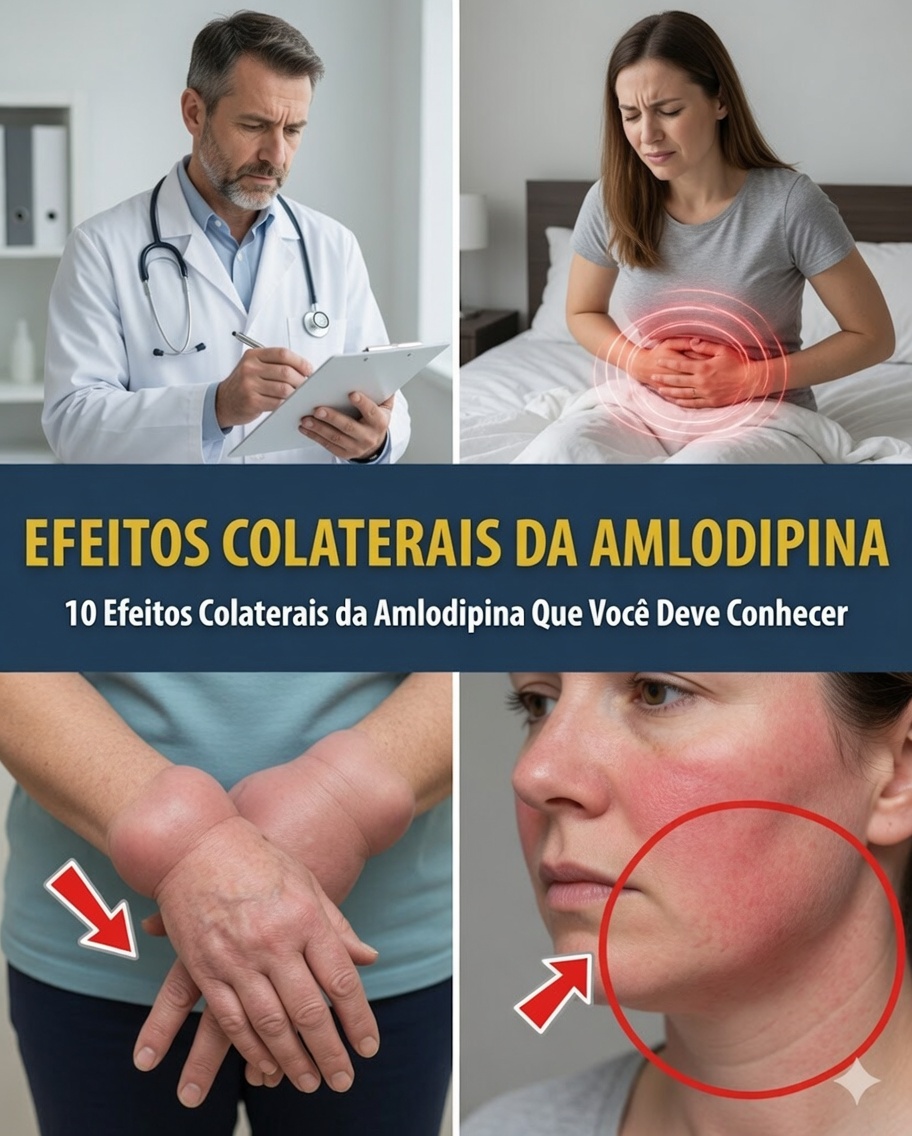 Os 12 Efeitos Colaterais Mais Comuns da Amlodipina e Por Que Acontecem com Tantas Pessoas