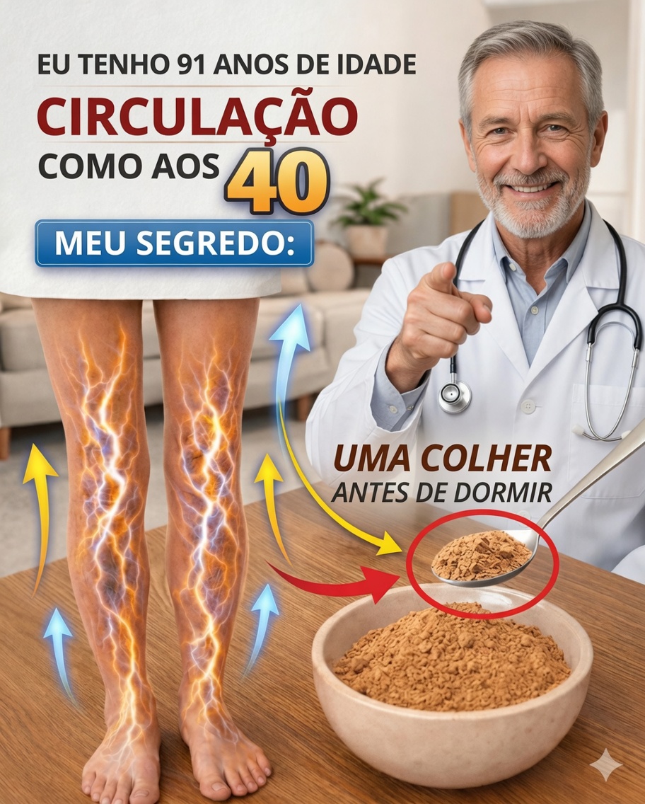 Idosos: Consuma ISTO Antes de Dormir para Melhorar a Circulação nas Pernas Durante a Noite – Acorde com os Pés Mais Quentes!