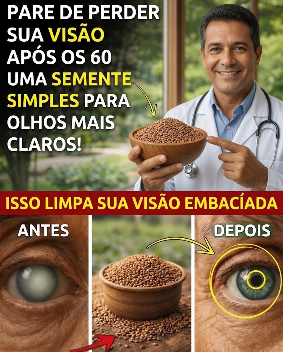 Como uma pequena semente pode ajudar a proteger sua visão naturalmente com o passar dos anos