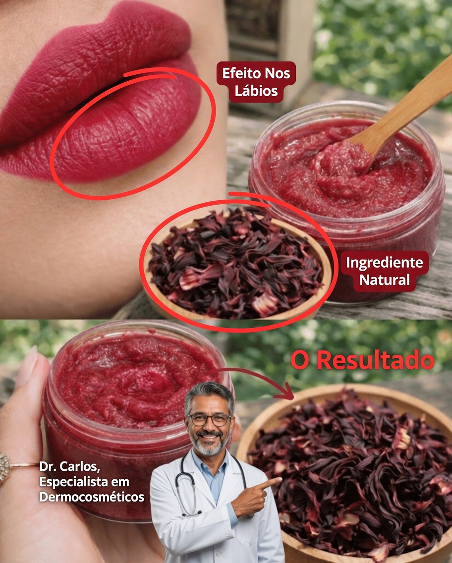 Descubra uma maneira natural e simples de dar um toque rosado às bochechas e aos lábios com hibisco