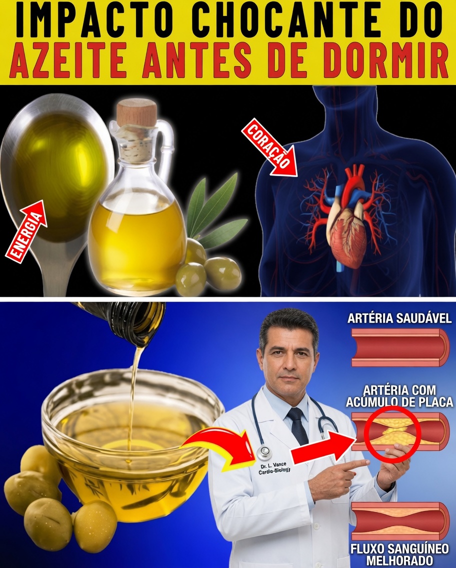 IDOSOS: Apenas 1 colher de sopa de azeite de oliva à noite pode transformar o seu corpo?