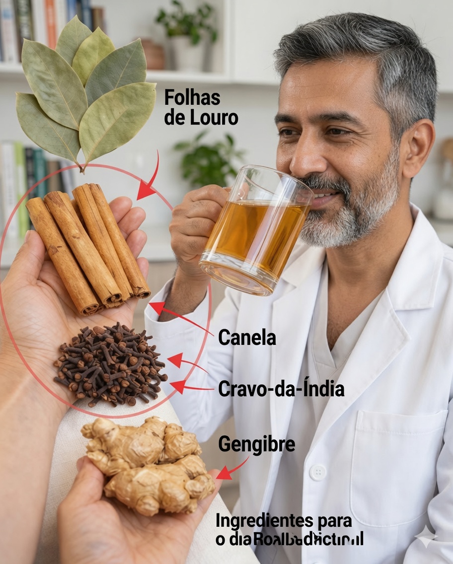 Chá de Louro, Cravo e Gengibre: Apoio Natural para as Articulações, a Digestão e o Bem-Estar do Fígado