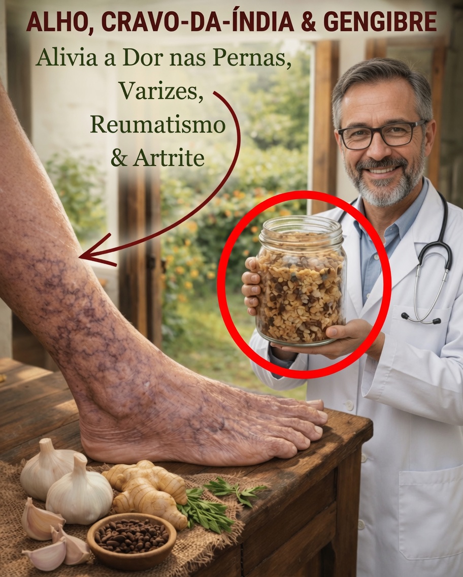 Descubra como a combinação de alho, gengibre e cravo pode ajudar a aliviar pernas cansadas e articulações doloridas