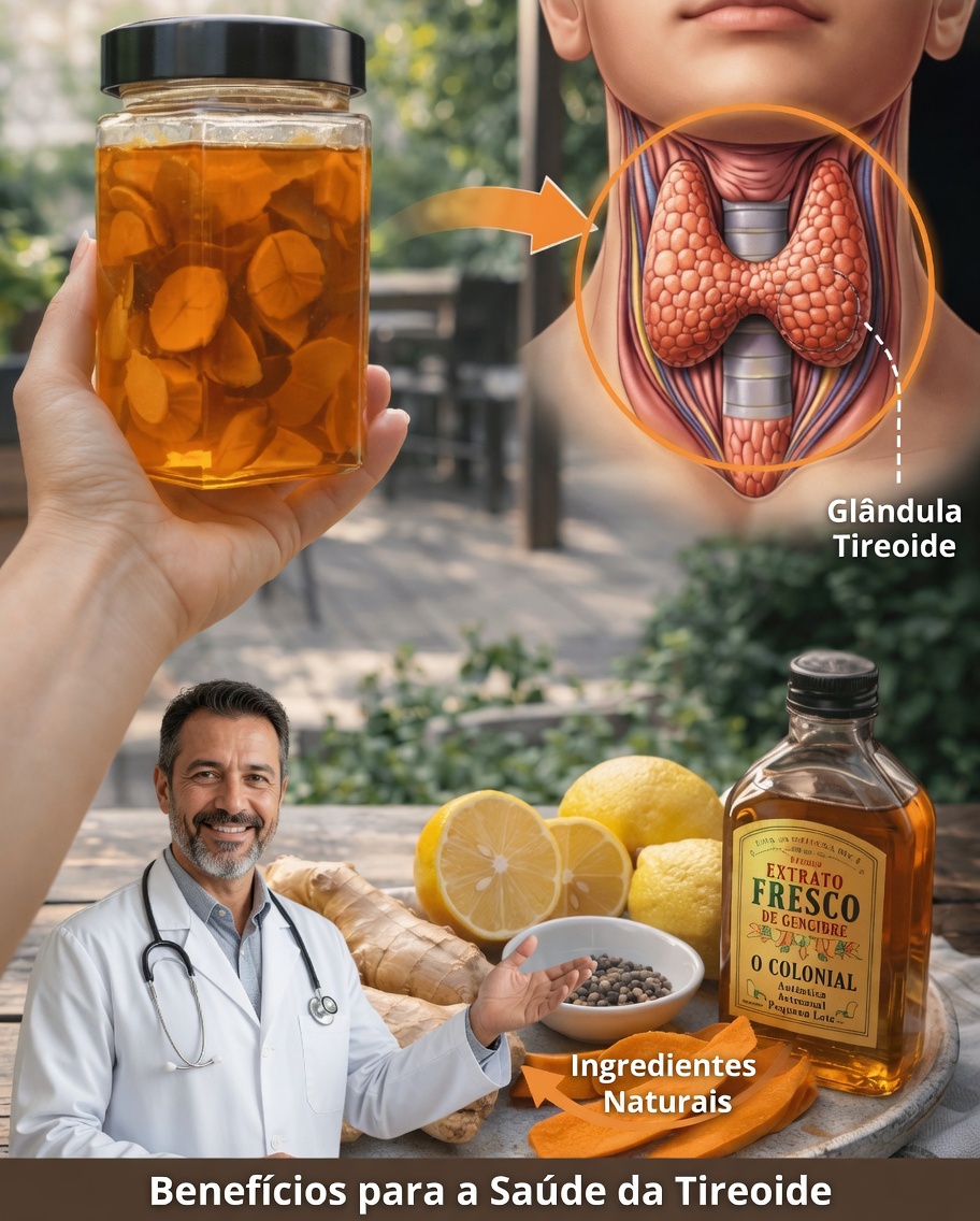 Como Apoiar Naturalmente a Saúde da Tireoide com uma Receita Simples de Cúrcuma, Gengibre e Limão