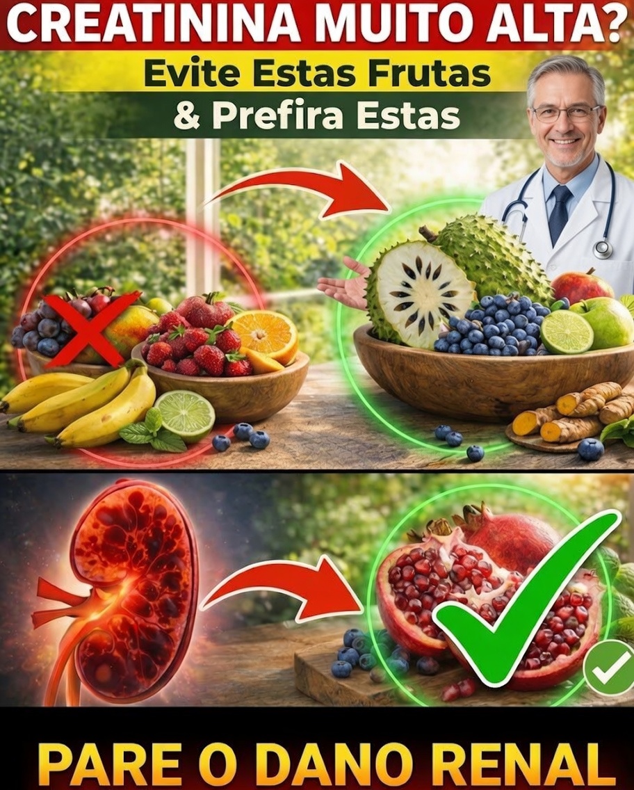 Creatinina Alta? Descubra 4 Frutas que Você Pode Consumir à Noite para Apoiar a Desintoxicação Natural do Seu Corpo